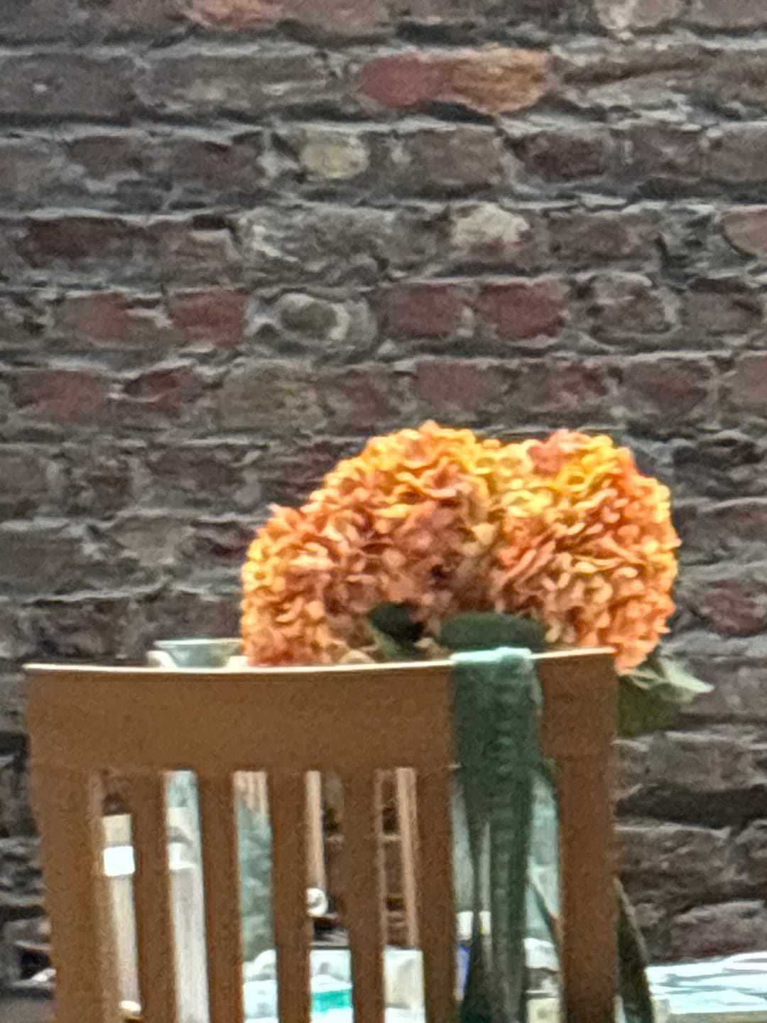 Customer photo review of Grote Zijden Hortensia - Oranje