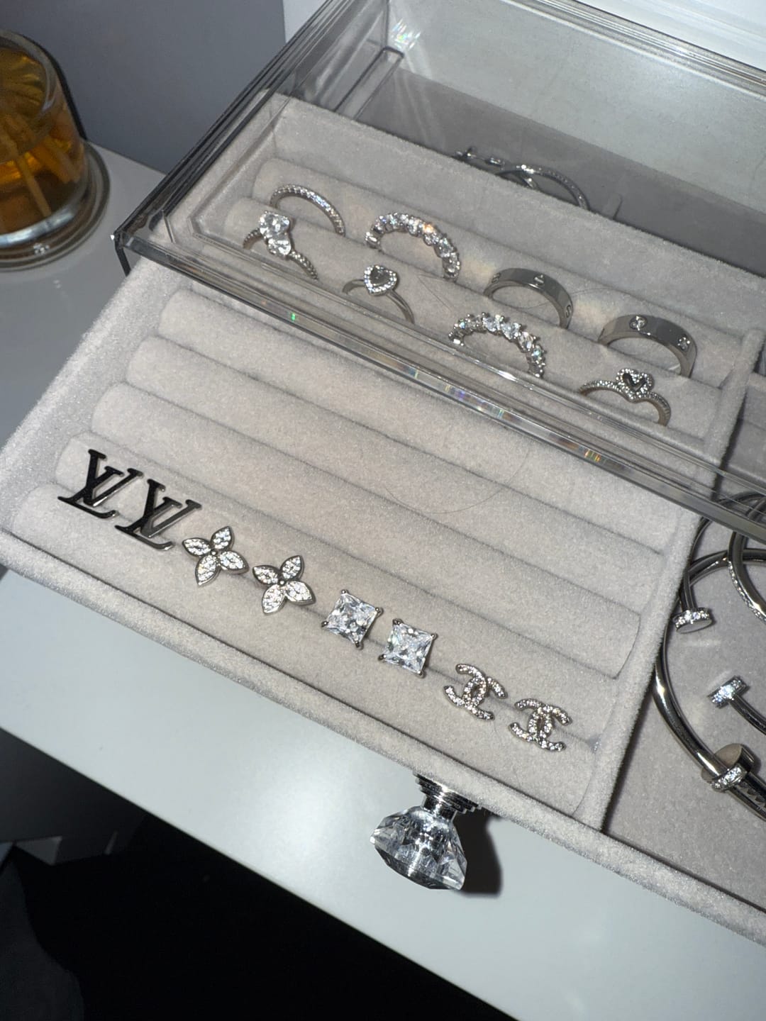 Customer photo review of MIMI STUDS - SILVER (SHIP AUGUST 19TH)