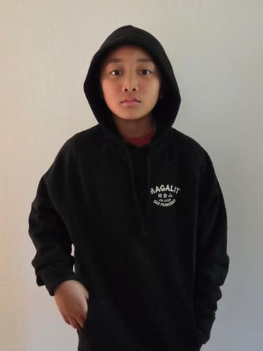 Customer photo review of Magalit Jiu Jitsu - Old Gold Mountain Hoodie