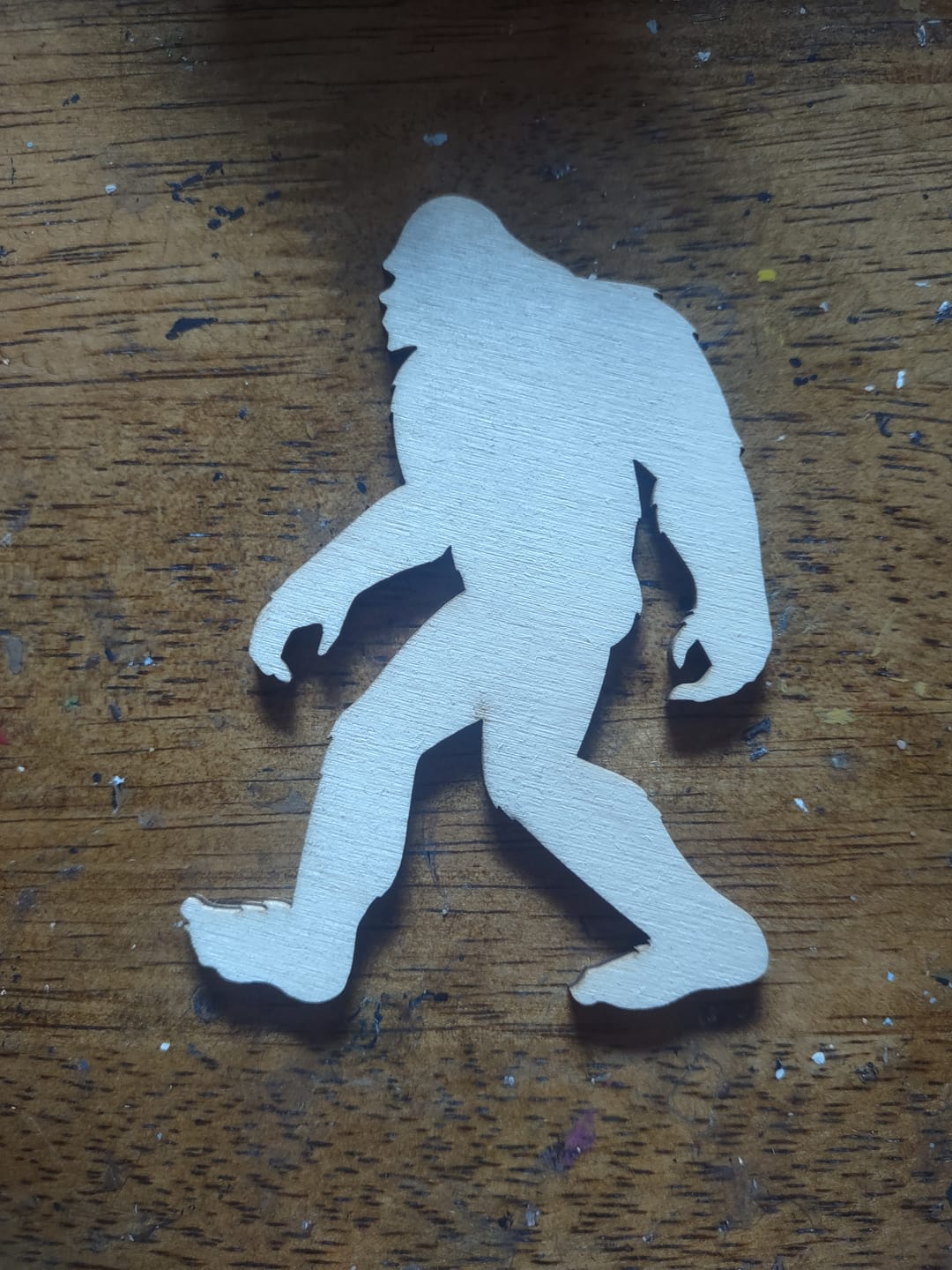 Customer photo review of Unfinished Wood Bigfoot Sasquatch Silhouette - Craft- up to 46" DIY