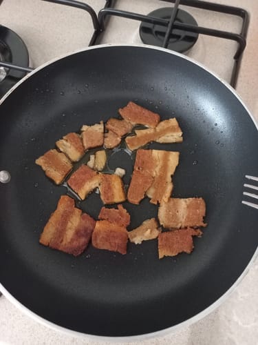 Customer photo review of Pancetta Affumicata vegetale e senza glutine - 250 g