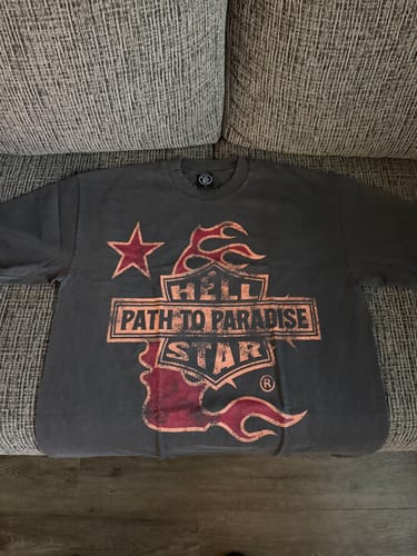 Customer photo review of Hellstar Studios Biker Tour Tee Grey