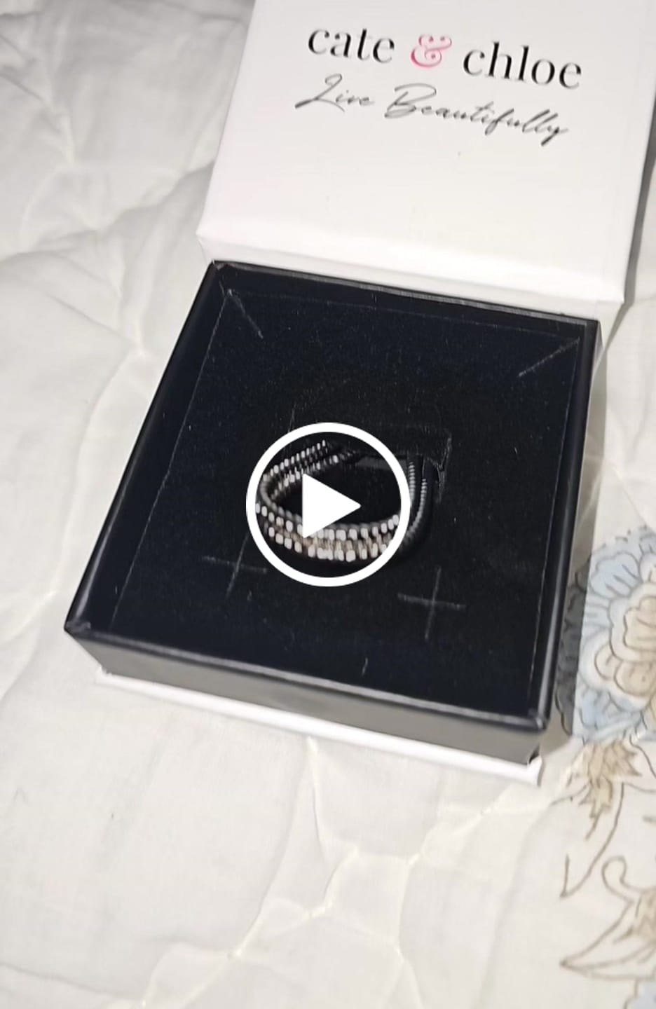 Customer video review of Angelica 18k White Gold Plated 45mm Twisted U-Shaped Hoop Earrings