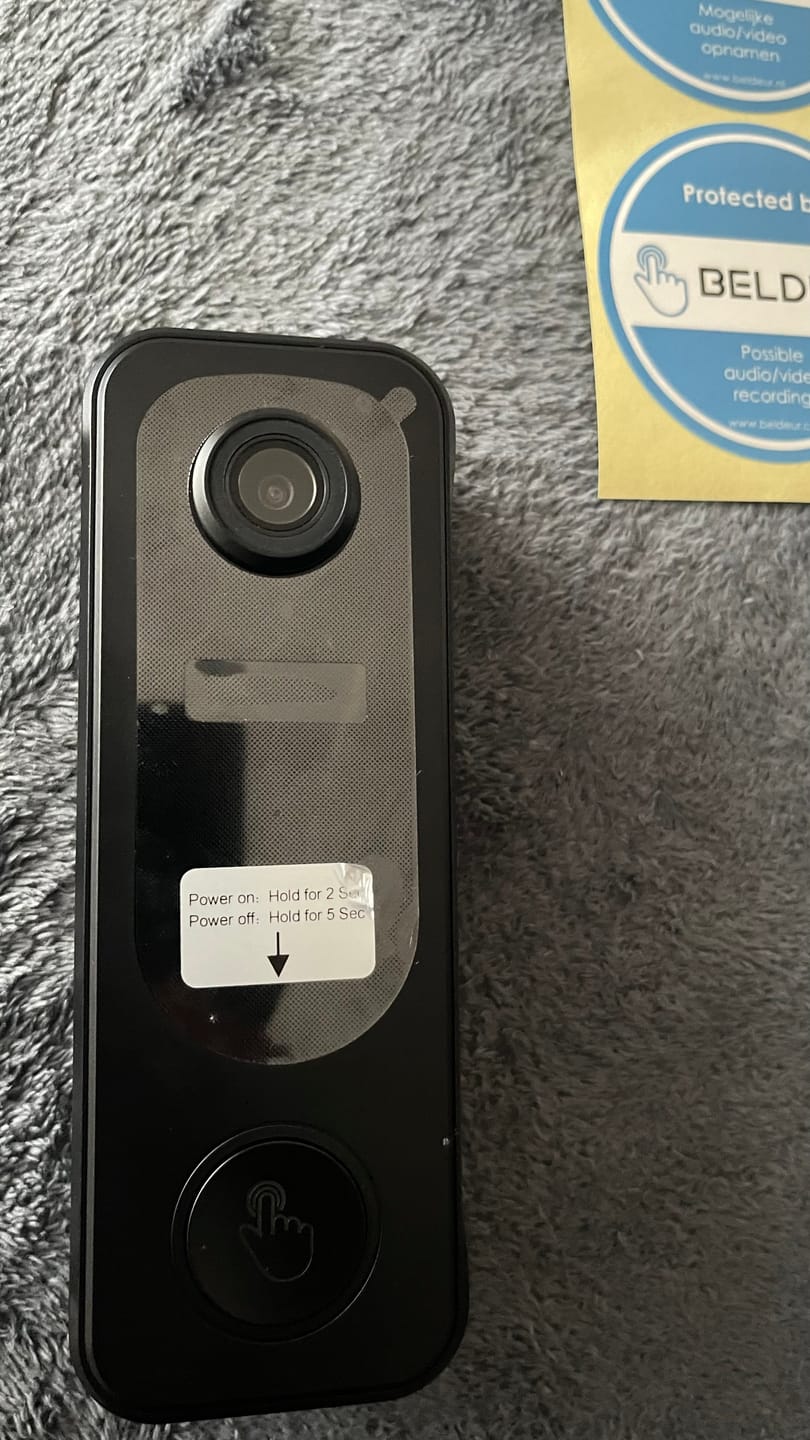 Customer photo review of Draadloze Video Deurbel Totaalpakket