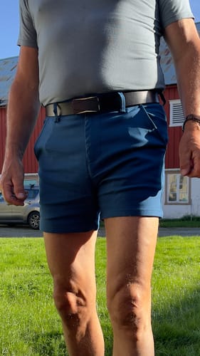 Customer photo review of Ultra-Stretch 5" Chino Shorts - Teal
