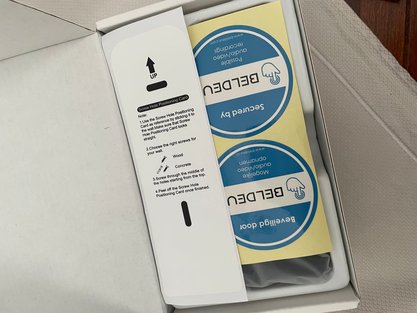 Customer photo review of Draadloze Video Deurbel Totaalpakket