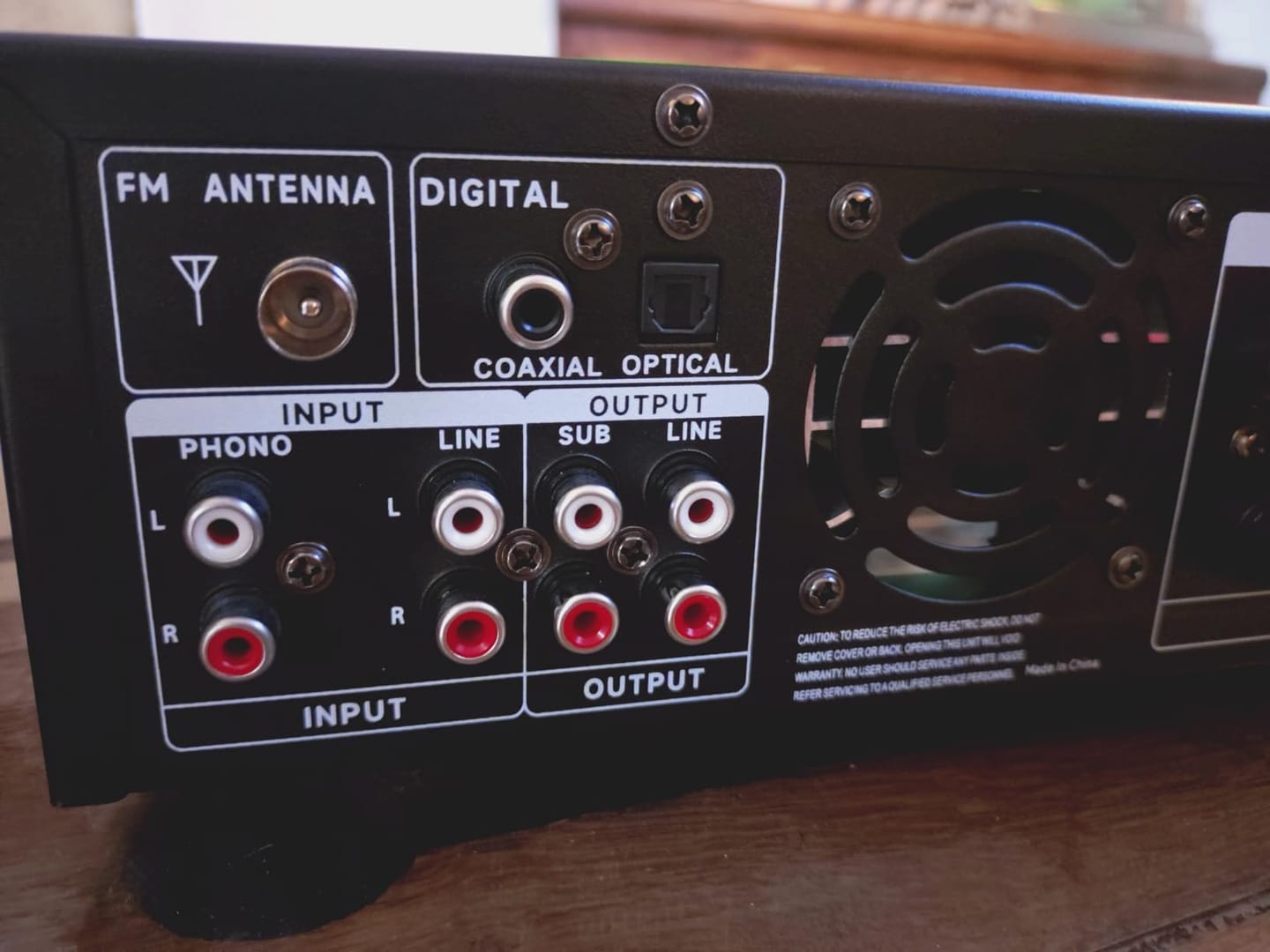 Customer photo review of Donner MAMP2 Puissant Amplificateur 2 Canaux