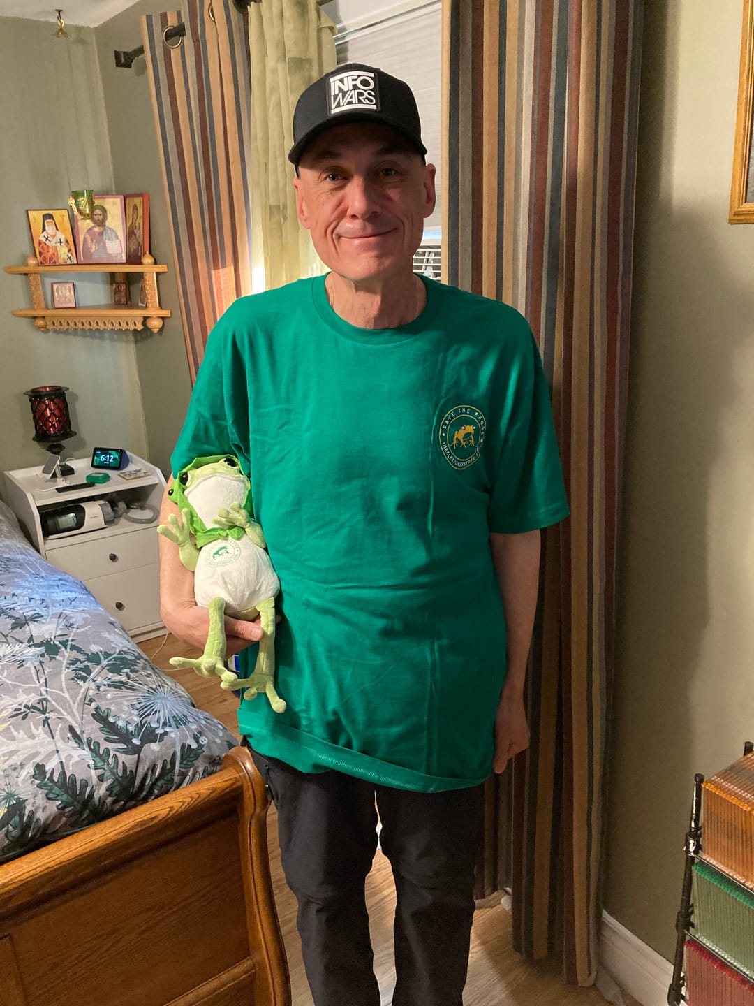 Customer photo review of Save The Frogs T-Shirt