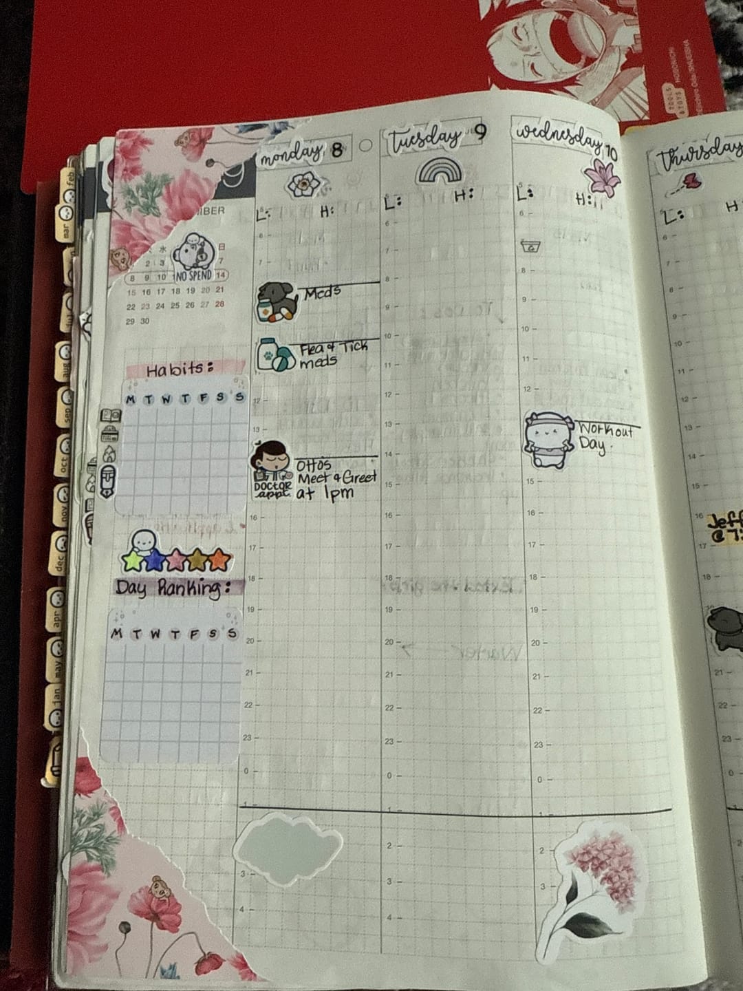 Customer photo review of Dr. Appointment Icons Planner Stickers