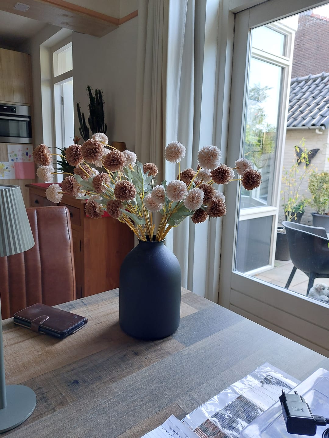 Customer photo review of Zijden Kiku Bloemen - Crème Mix
