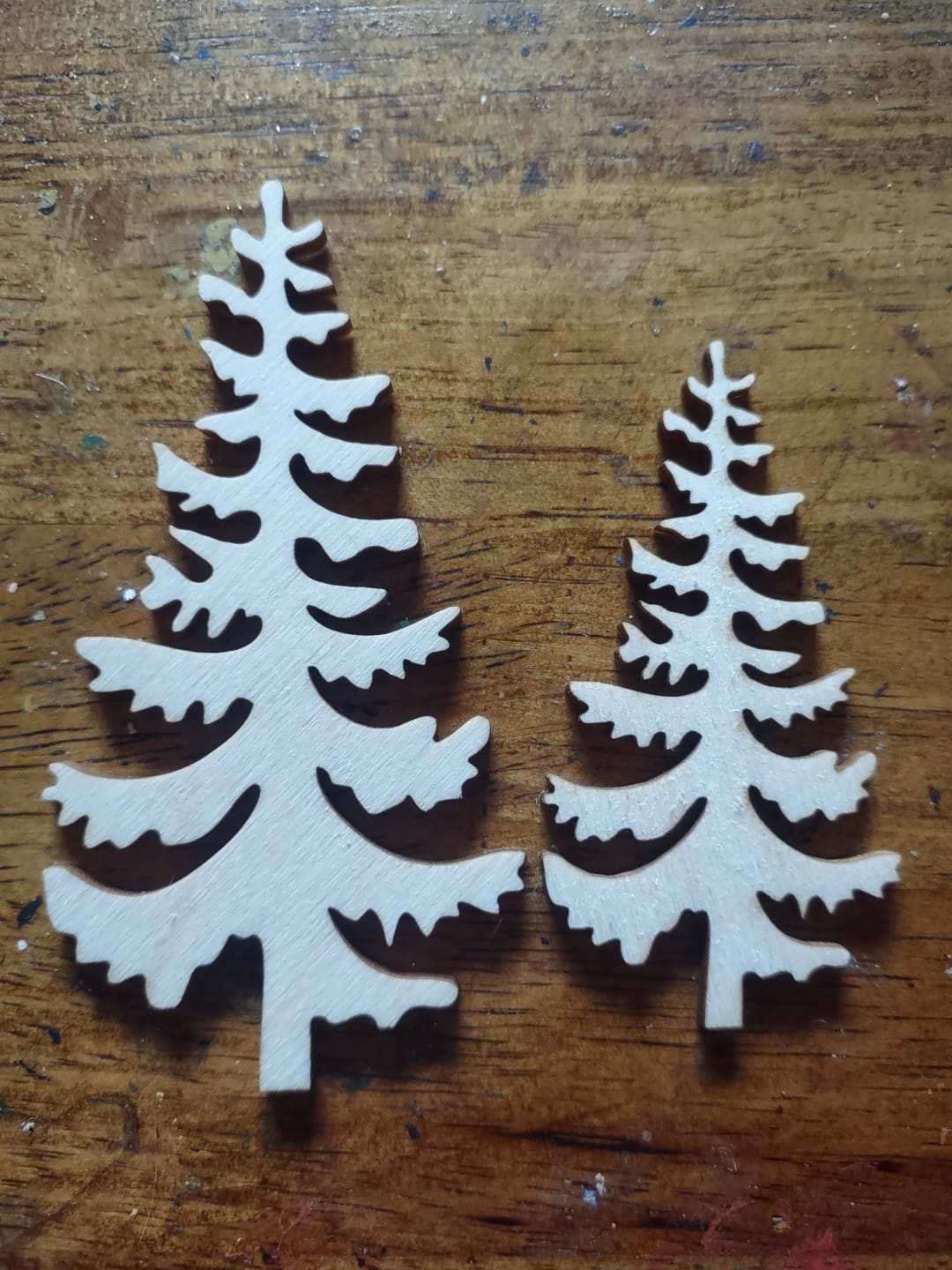 Customer photo review of Unfinished Wood Pine Tree Shape - Craft - up to 46"