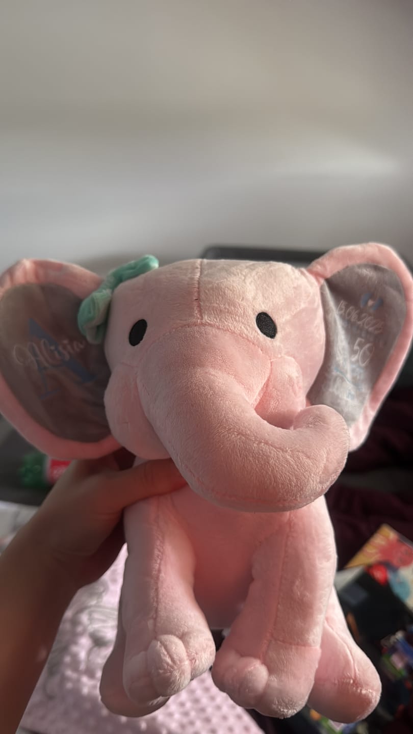 Customer photo review of Kuschel Elefant - Baby-Stofftier