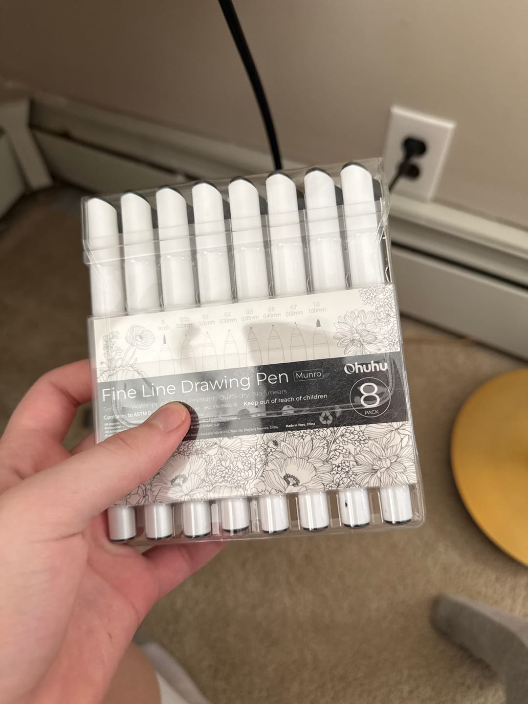 Customer photo review of Ohuhu Fineliner Drawing Pen, 8 Pack