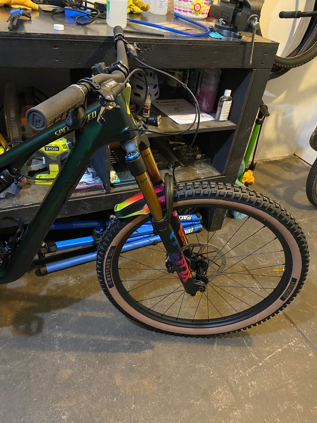 Customer photo review of Metallic Fox 36 Factory Fork Decal