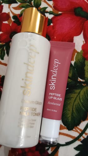 Customer photo review of DREAM GLAZE - Peptide Milk Toner