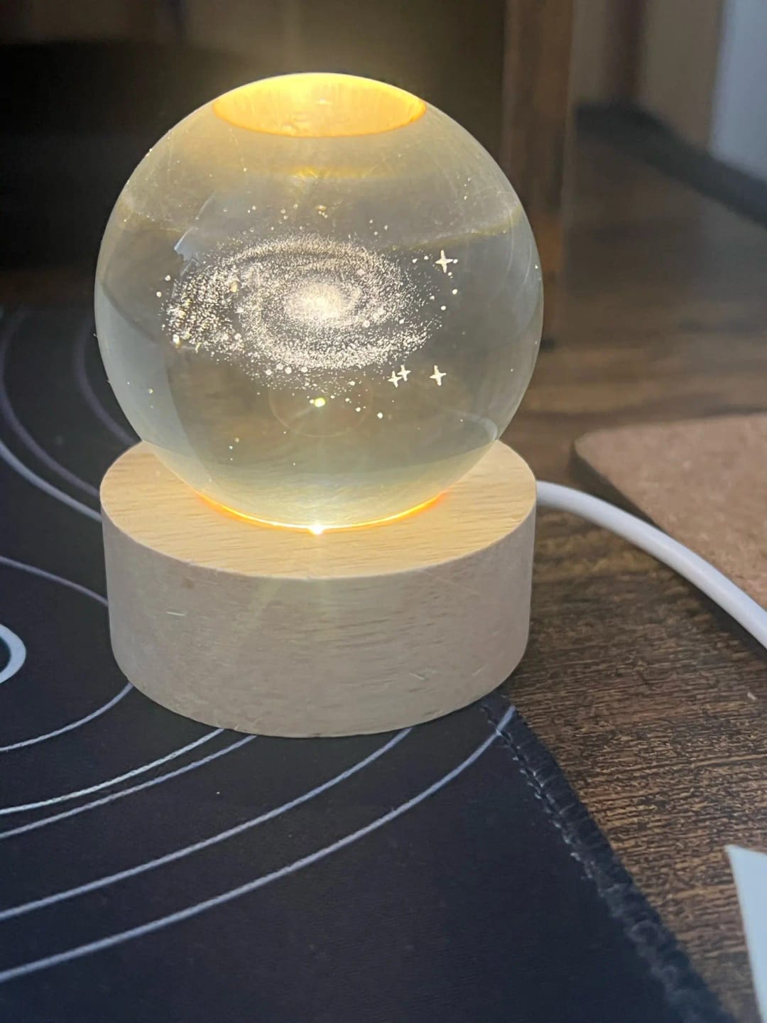 Customer photo review of Crystal Space Lamp