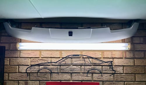 Customer photo review of Toyota Supra MA70 Metal Wall Art Silhouette