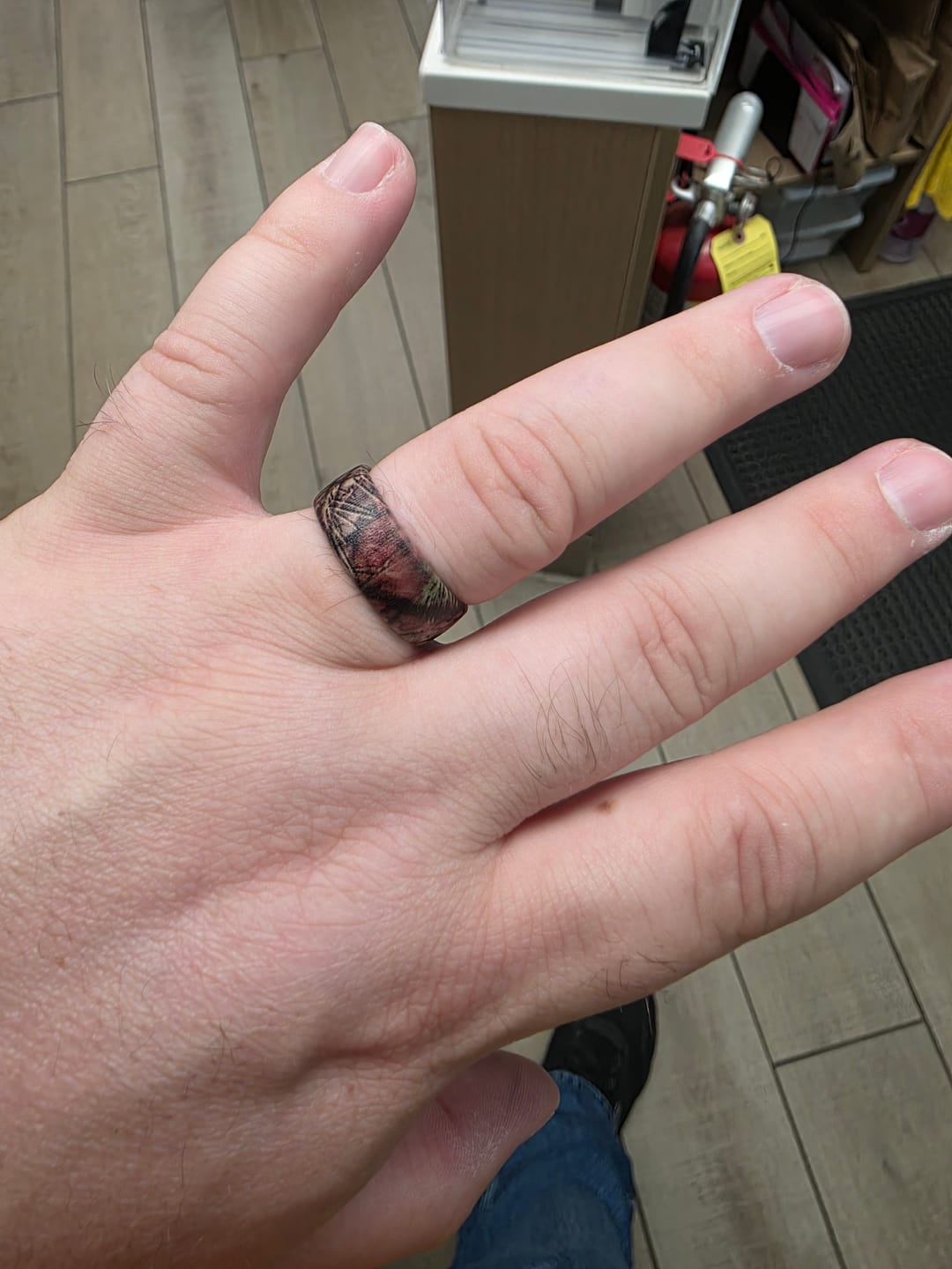 Customer photo review of Groove Life Silicone Ring -  Mossy Oak Breakup Country