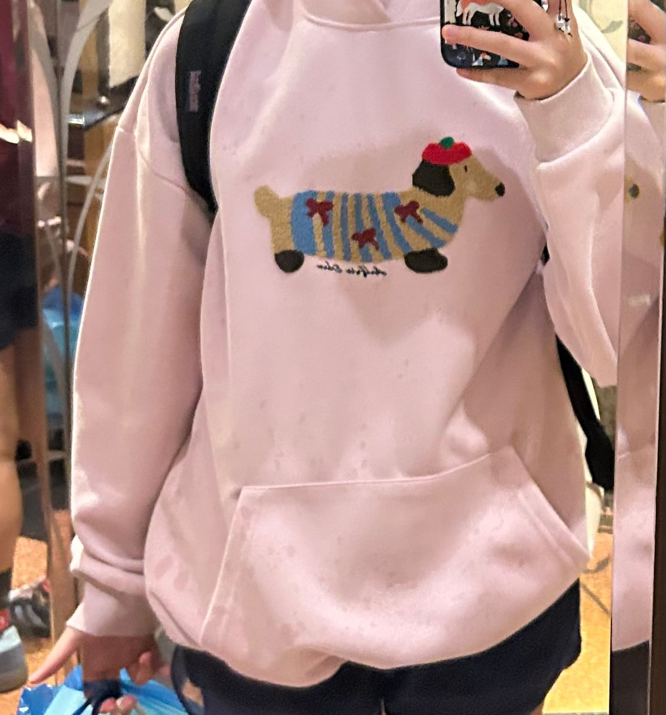 Customer photo review of Aelfric Eden Cartoon Dachshund Hoodie