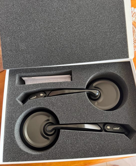 Customer photo review of LOBOO RM01 Round Foldable Mirrors (CNC Aluminum) | Scrambler & Adventure Style | Anti-Glare Lens