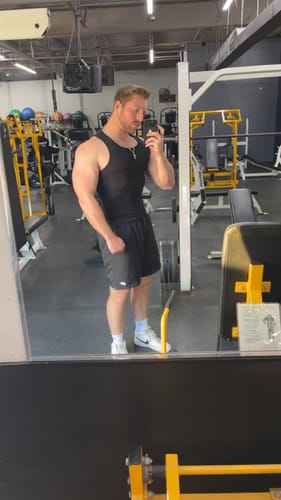 Customer photo review of Premium Ultra-Soft Cotton Fitted Tank 3 Pack