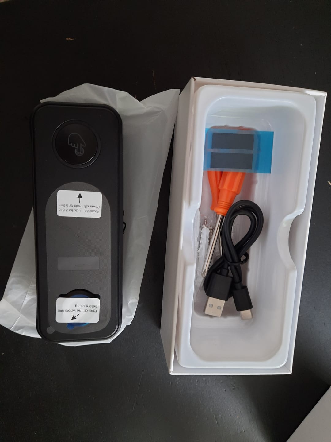 Customer photo review of Draadloze Video Deurbel Totaalpakket