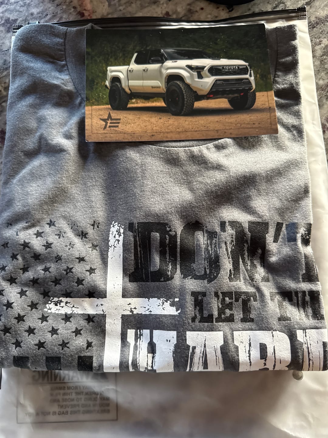 Customer photo review of Hard Days Tee