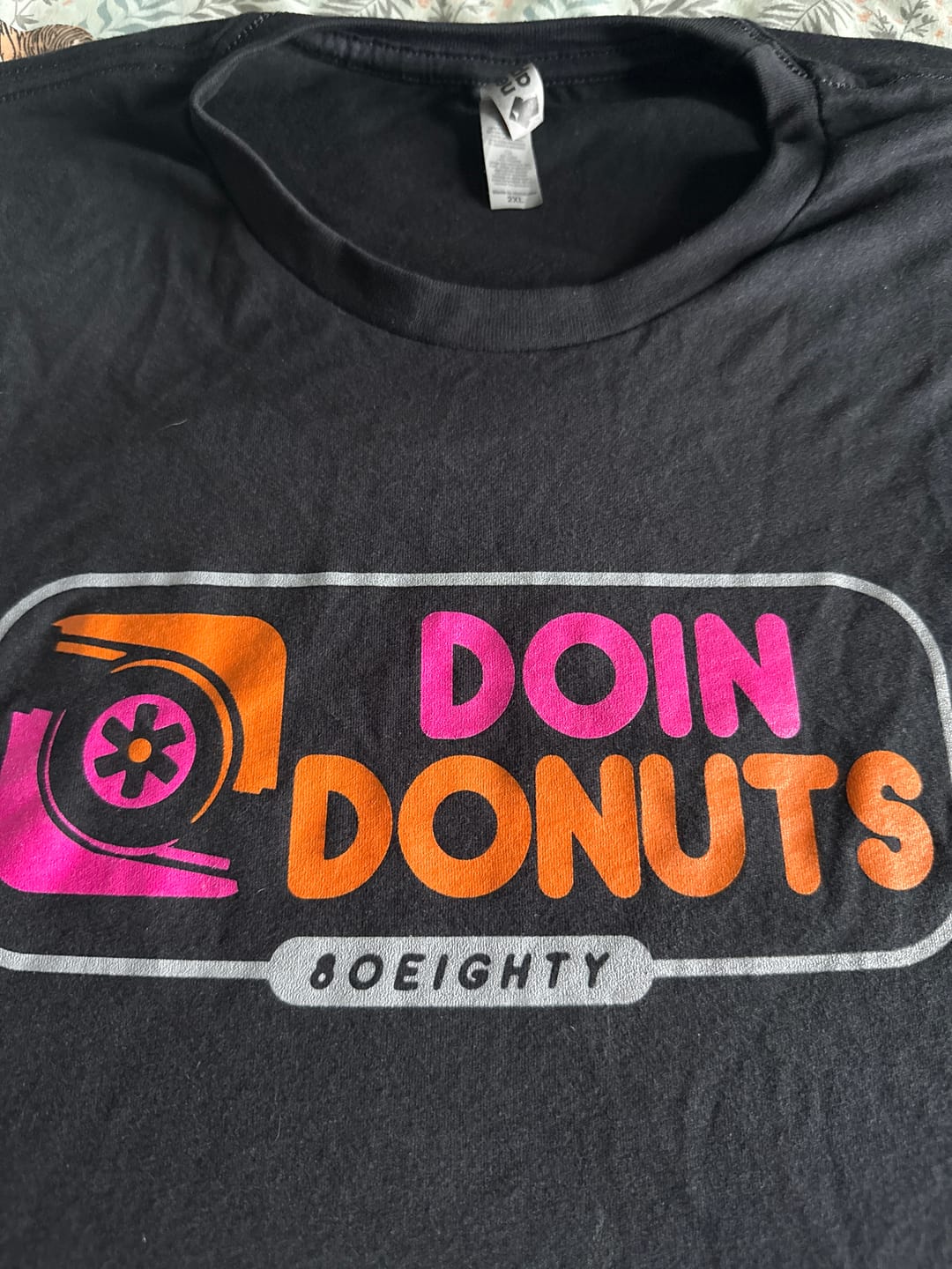 Customer photo review of 80Eighty® Doing Donuts Shirt