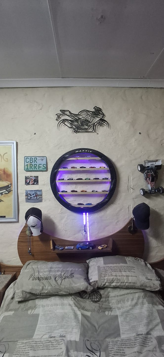 Customer photo review of Your Custom Motorcycle Metal Wall Art