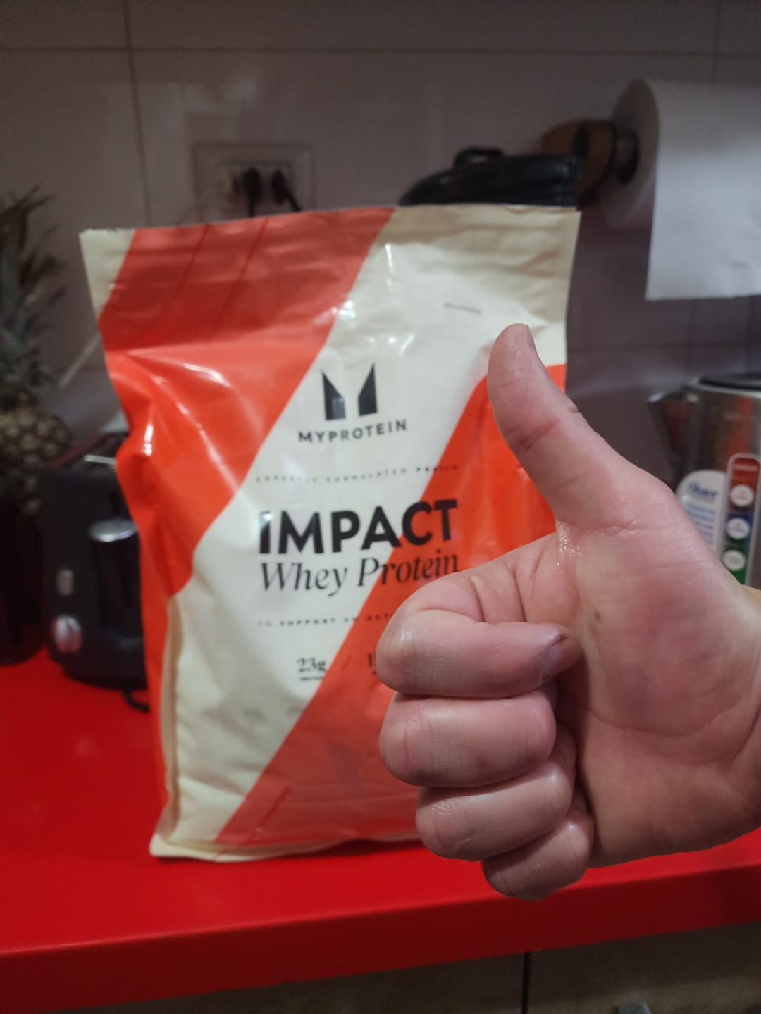 Customer photo review of MYPROTEIN Impact Whey Protein Proteina 2.5 Kg