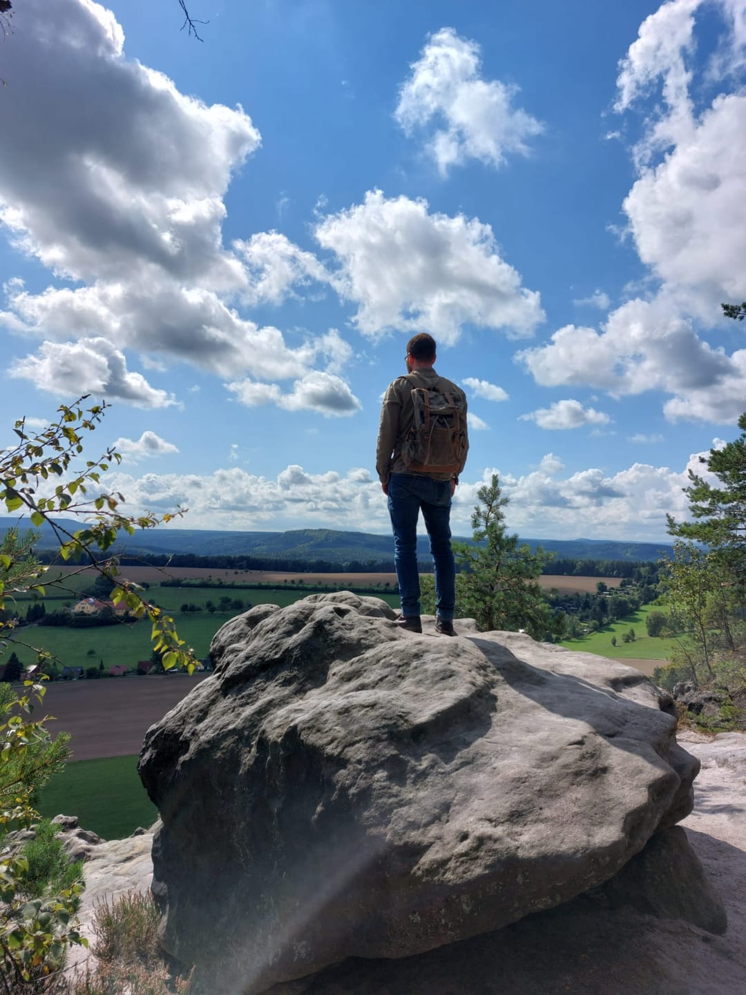 Customer photo review of Rucksack mit Patch (🌲)