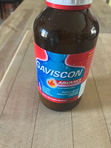 Customer photo review of Gaviscon Advance Aniseed Flavour Oral Suspension, 300ml 6 Pack