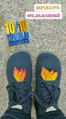 Customer photo review of Vaistoa Iloa Mid | Knitted Barefoot Sneakers