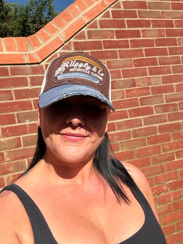 Customer photo review of Dusty Blue Flattrack Cap