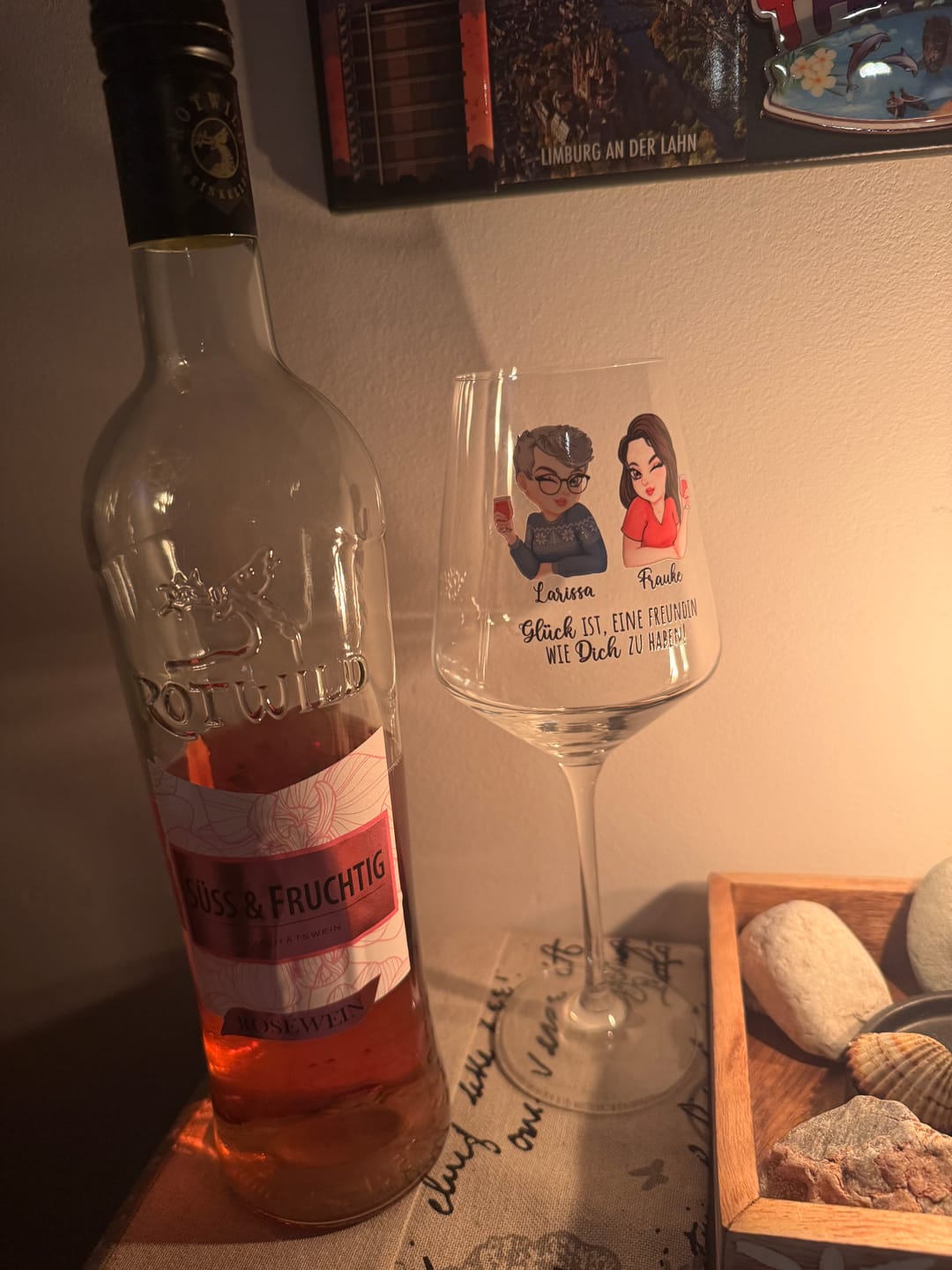 Customer photo review of Beste Freunde - Personalisiertes Glas für Sommergetränke