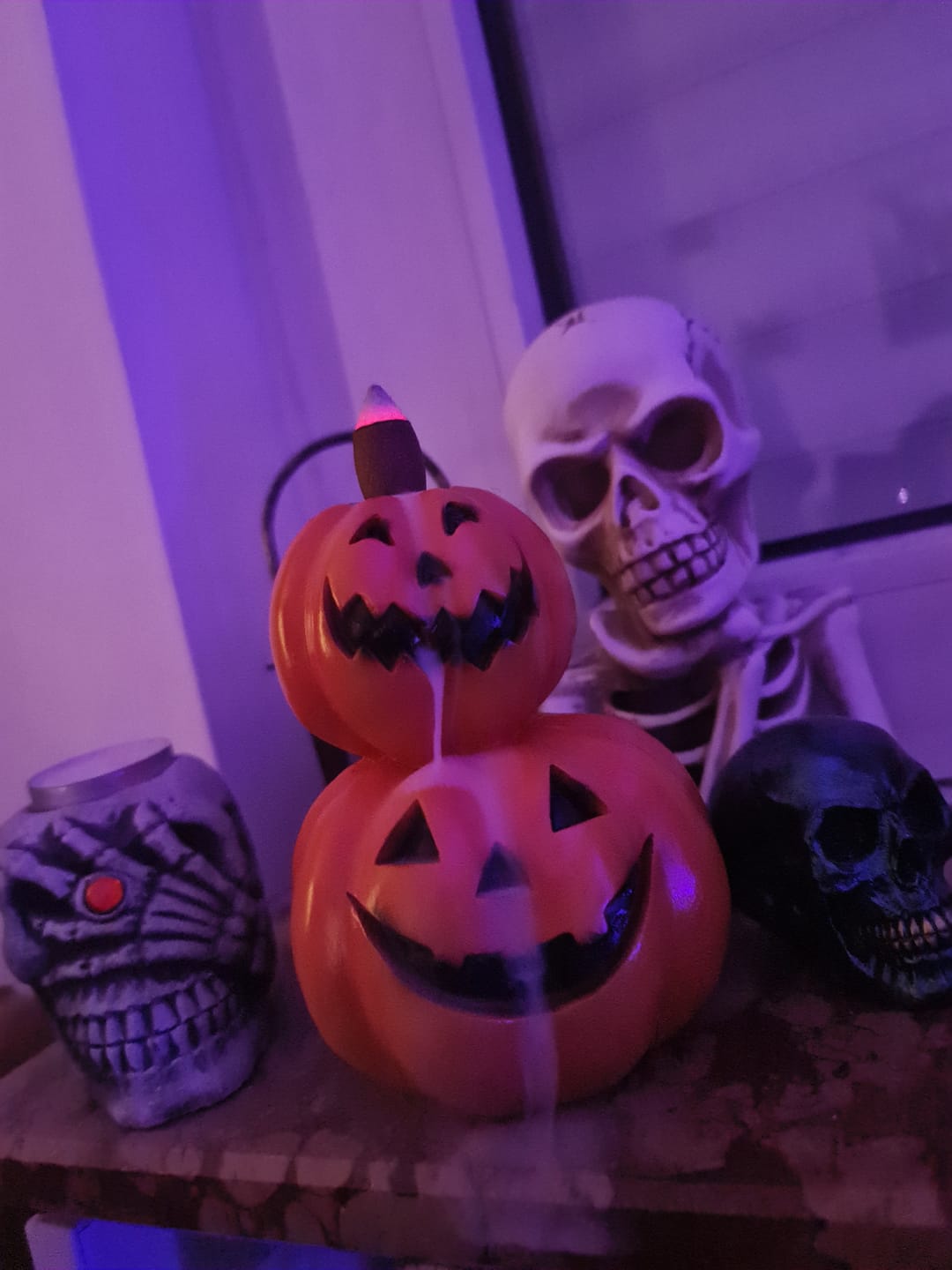 Customer photo review of Kürbis Backflow Räucherkegelhalter – Spooky Halloween Deko PREORDER