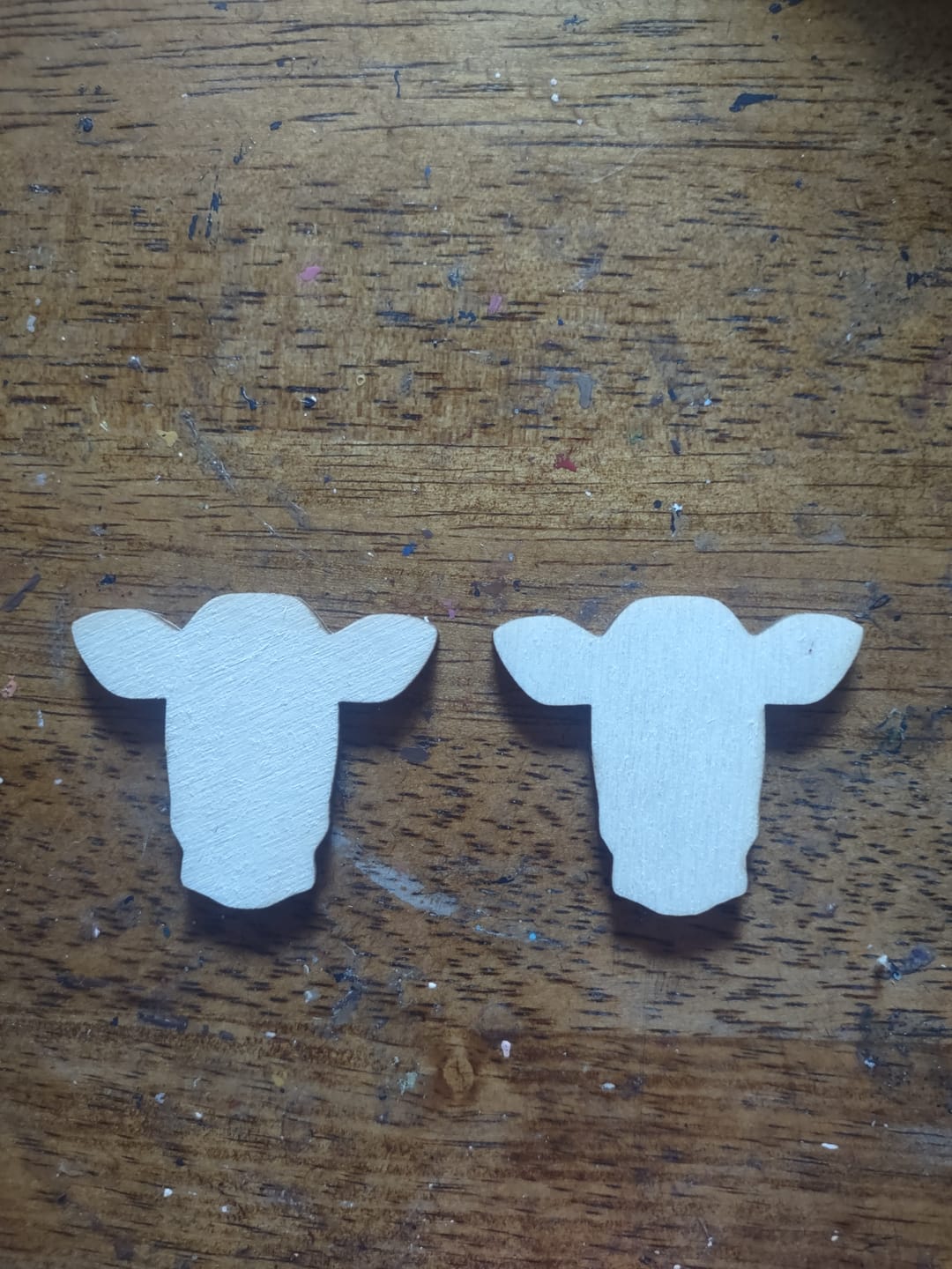 Customer photo review of Unfinished Wood Dairy Cow Shape - Craft - up to 46" DIY