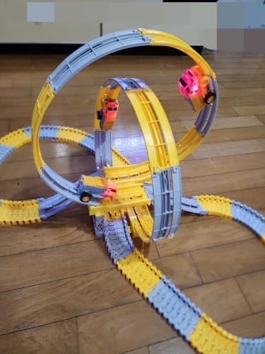 Customer photo review of Montessori FlexiPath™ – Educational Adventure Track | Construction Site