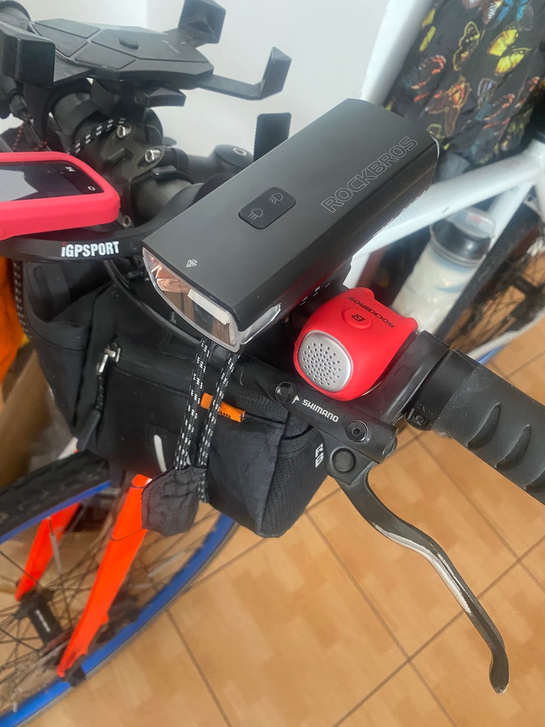Customer photo review of Przednie światło rowerowe Powerbankiem -RHL3000