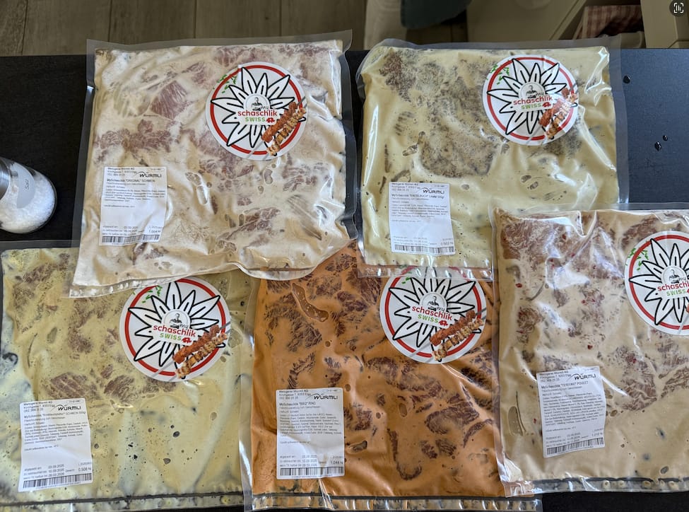 Customer photo review of Schweine-Schaschlik Spiessli Original 1 kg