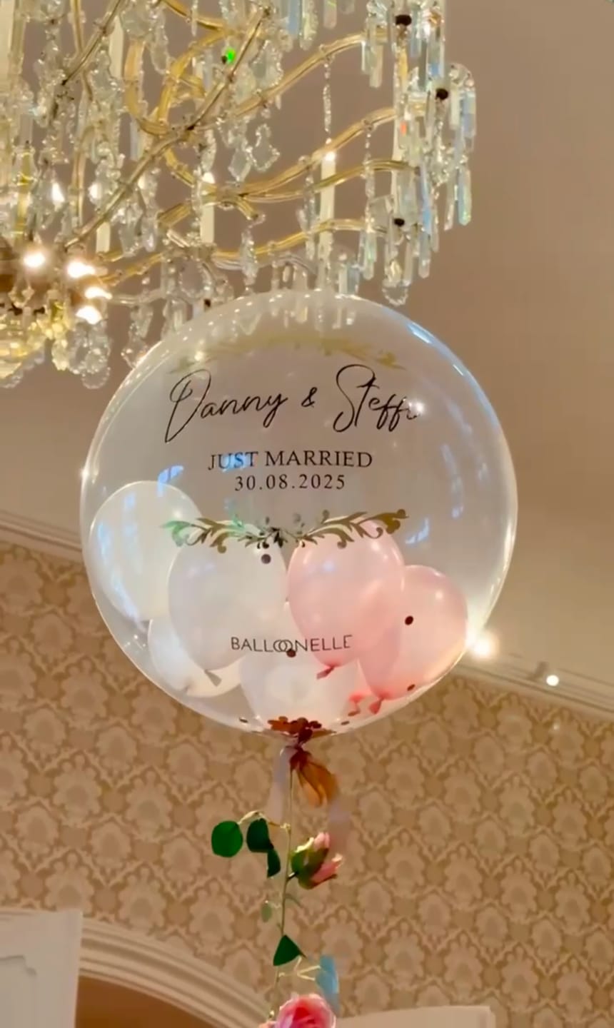 Customer photo review of Wedding Blossom Designer Ballon