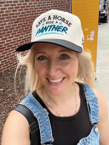 Customer photo review of Glory Days Apparel - Save A Horse Ride A Panther Two Tone Hat