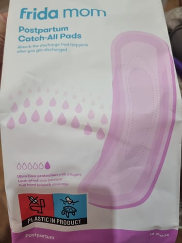 Customer photo review of Frida Mom Pads Postpartum Maternity Catch-All Pads for Maximum Absorbancy - 18 ct
