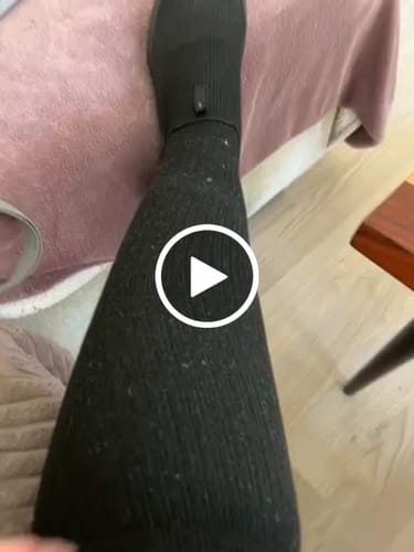 Customer video review of Støttestrømper