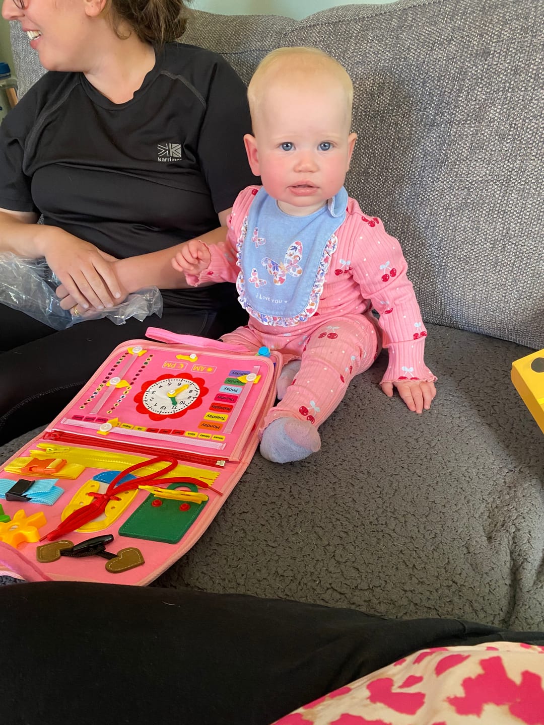 Customer photo review of BusyNest – Sensory Play Board for Little Learners