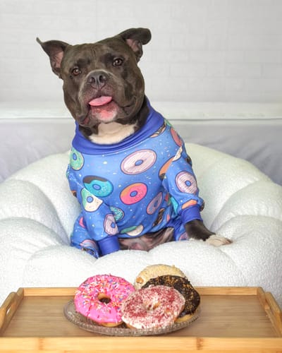 Customer photo review of Dog Pajama - Donuts