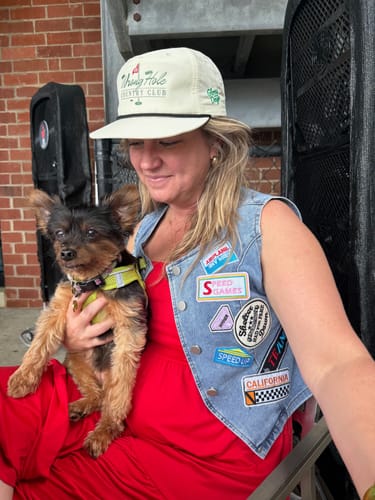 Customer photo review of Glory Days Apparel - Wrong Hole Country Cub Ivory/Black Rope Hat