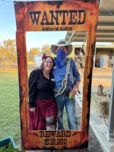 Customer photo review of Wild West Cowboy Murder Mystery Host Your Own Game Kit