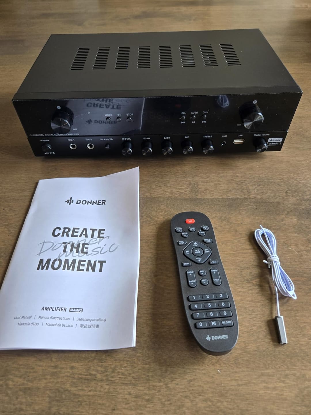 Customer photo review of Donner MAMP2 Puissant Amplificateur 2 Canaux