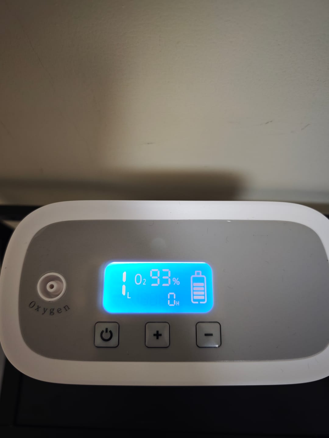 Customer photo review of Portable 1-5L Adjustable Continuous Flow 3 Hours Battery Oxygen Concentrator - 1001S